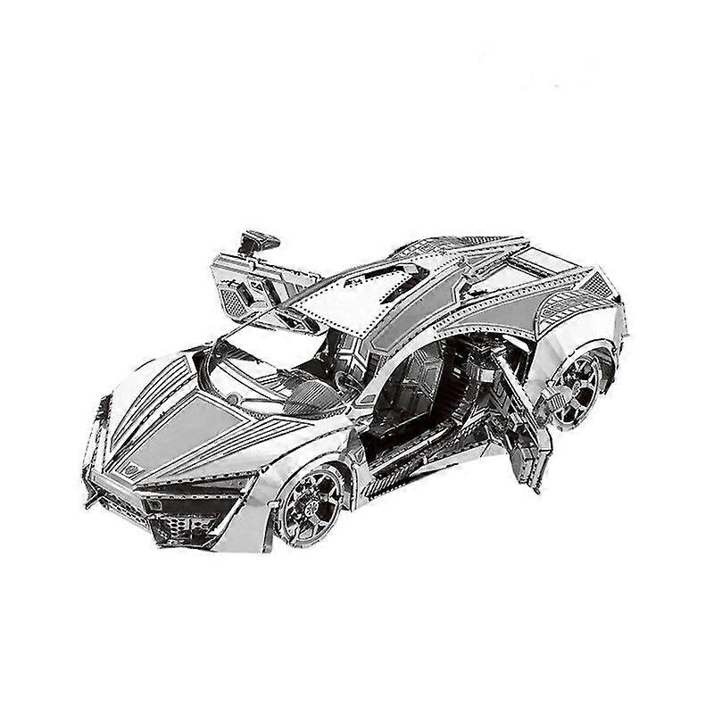 Model 3D Puzzle Metal Model Kit Hypersport Racing Car Assembly Model DIY 3D Cut Model Puzzle Toys f
