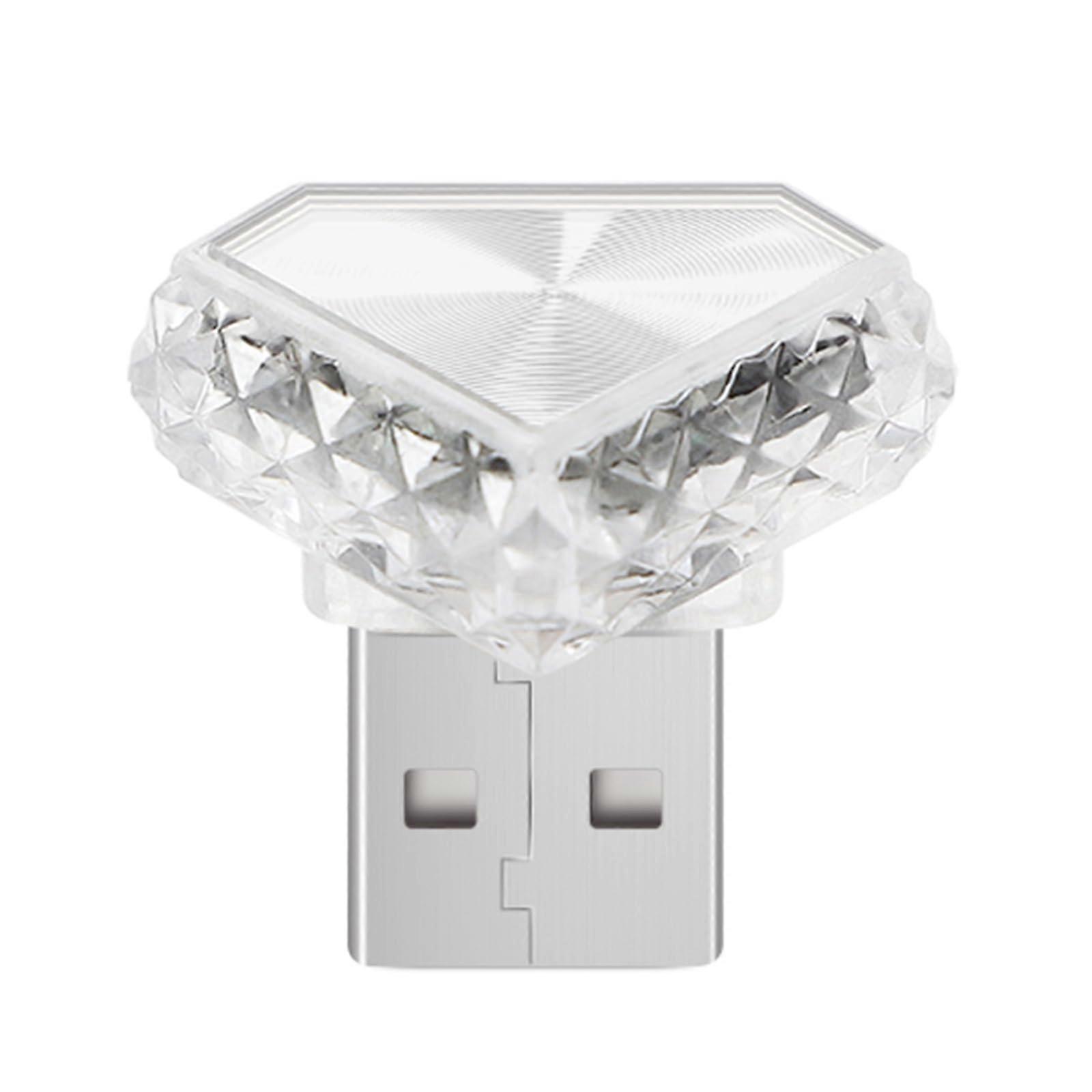 Car Interior USB LED Light Touch-Control Night Lamp 6 Color Options 4 Modes USB Powered Vehicle Cabin Lamp