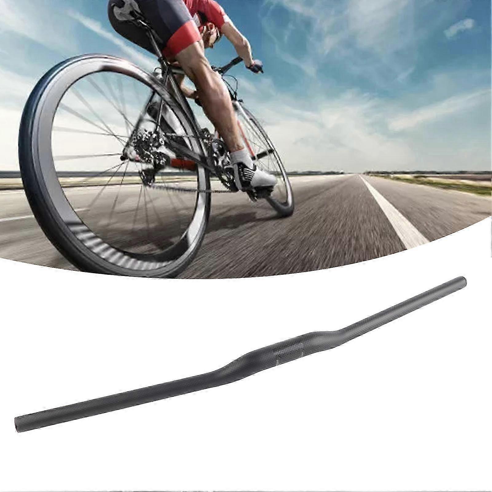 2025 Carbon Fiber Bicycle Riser Handlebar 148g Matt Black Flat Bar
