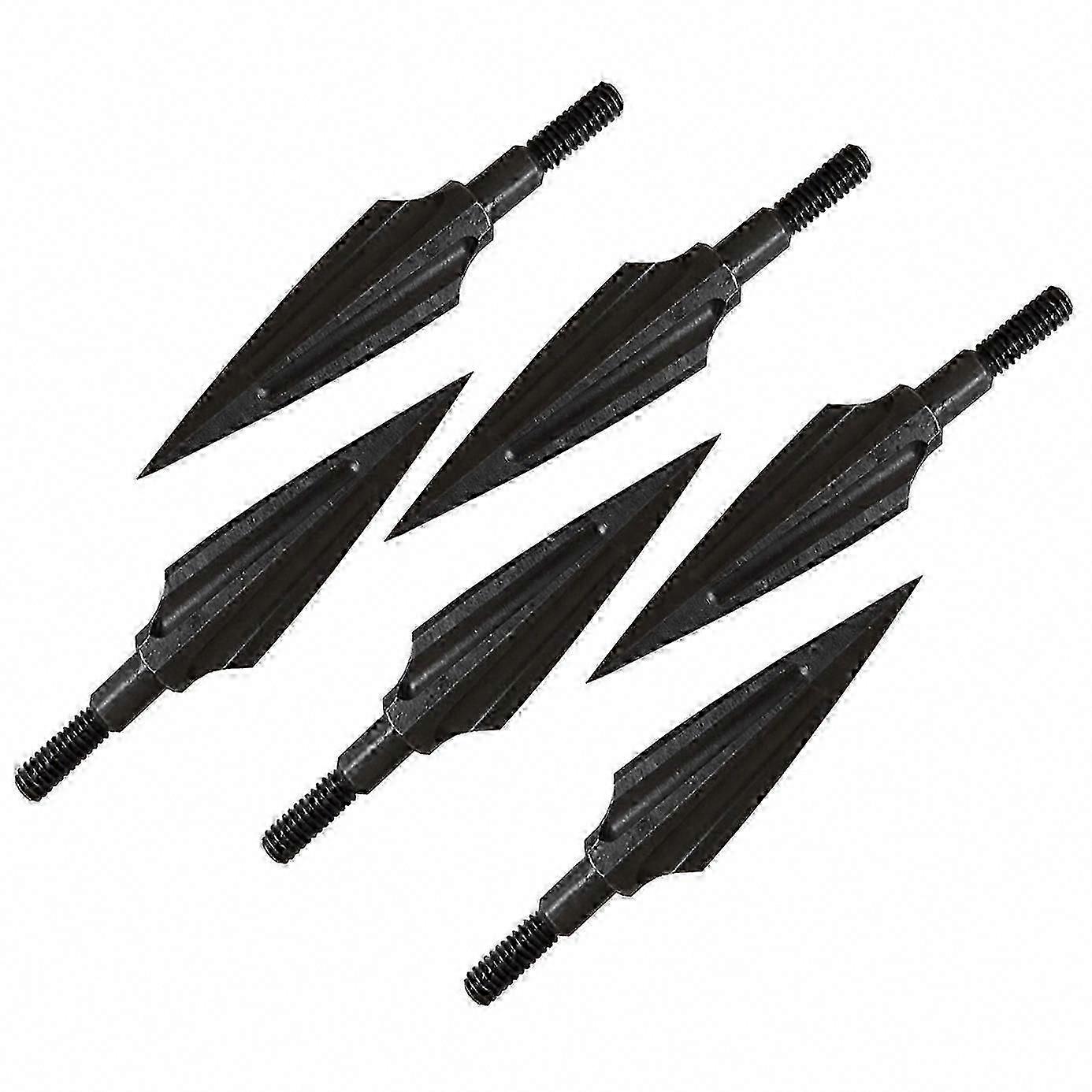 6pcs 125 grain tir à l’arc pointe de large pointes pour arcs et arbalètes