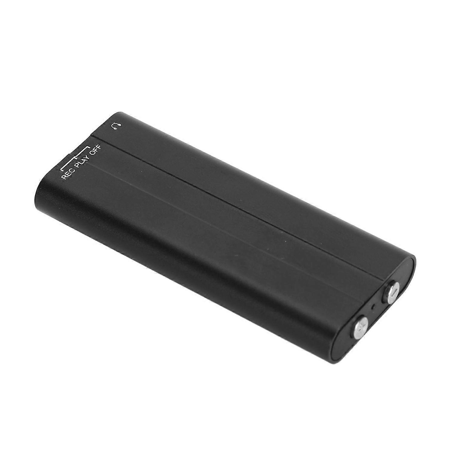 Voice Activated Recorder Smart HD Noise Canceling Long Standby Time MP3 Player Mini Voice Recorder for Lecture Meeting Class 32GB(Black)