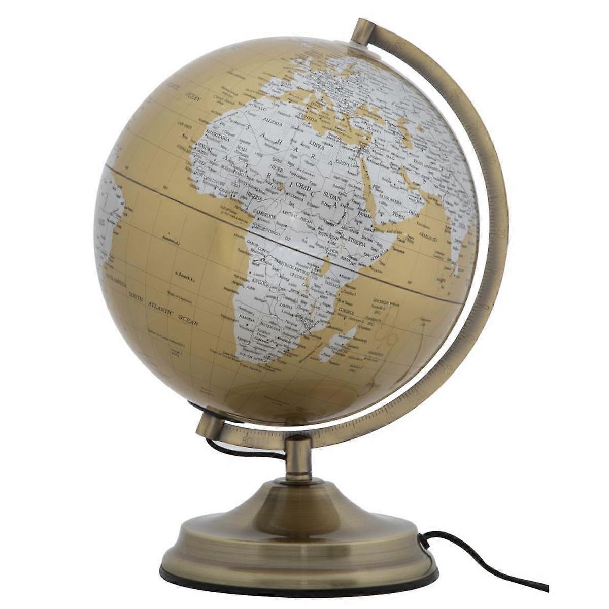 Table Globe MF220, Or, Métal, 25x25x38 cm