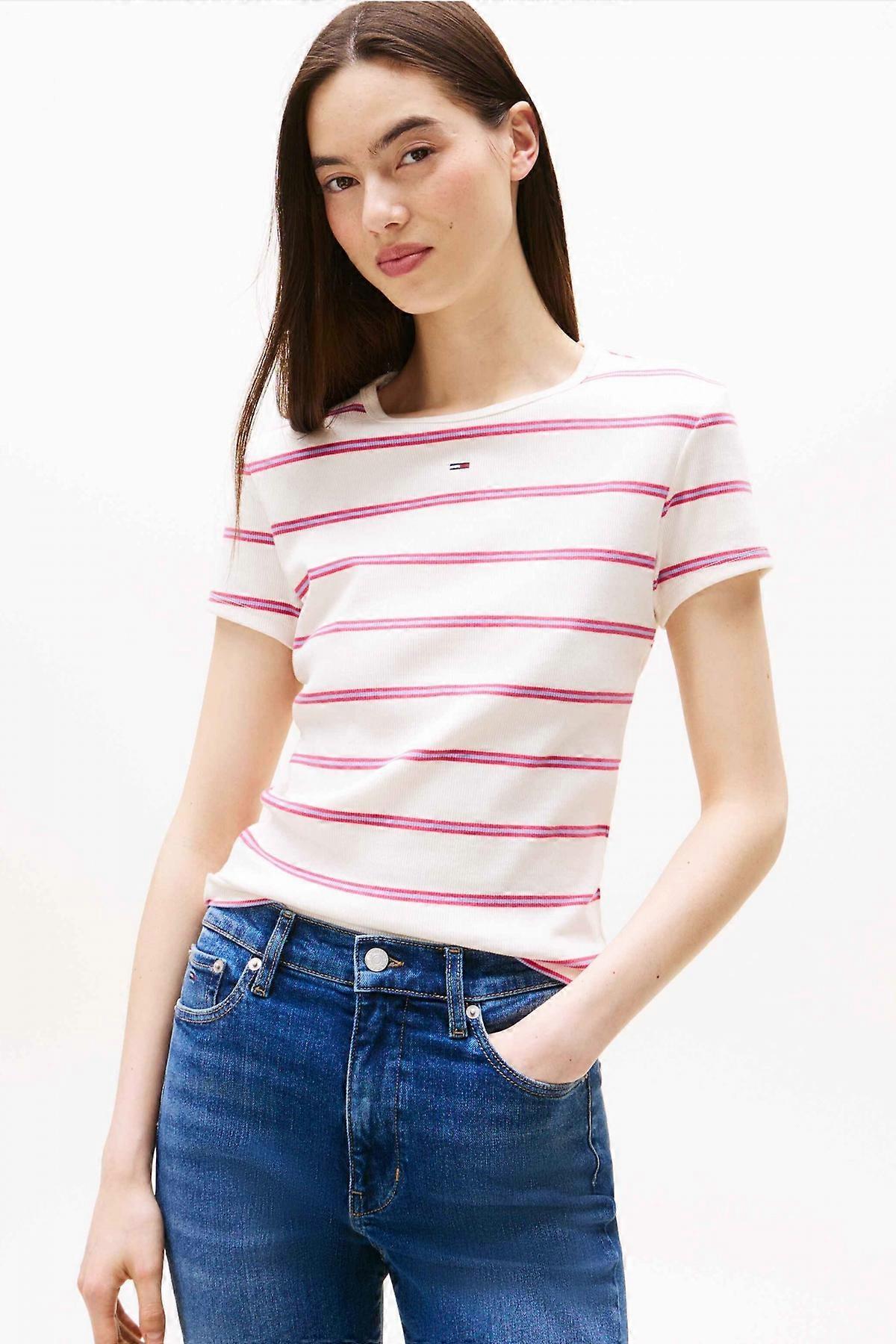 Tommy Jeans Tjw Slim Essential Rib S Trička