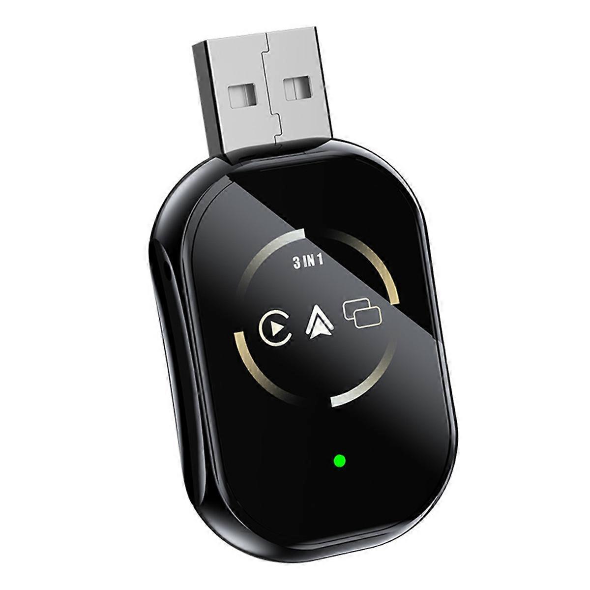 3 In1 Wireless Carplay Adapter for /Android Mini Size Wireless