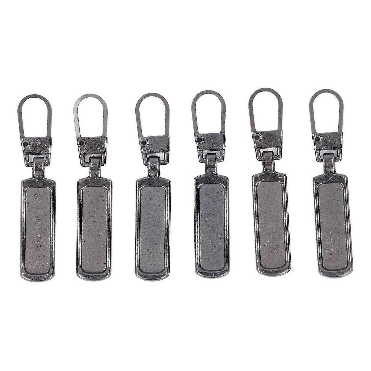 2025 Latest Model 6Pcs Zipper Pull Tab Rustproof Detachable Colred Zipper