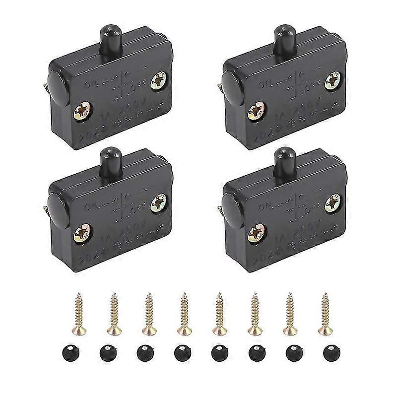 For 4 Pcs Cabinet Door Switch Cabinet Lamp Switch Drawers Open On Close Door Applicable To 12v 24v