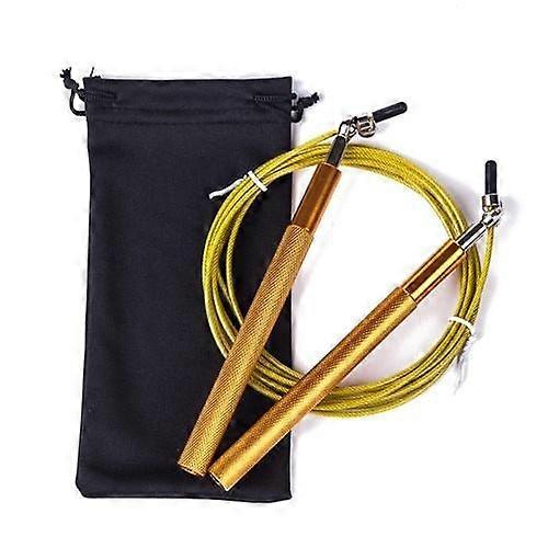 Crossfit Jump Rope Adjustable Skip Rope(golden)