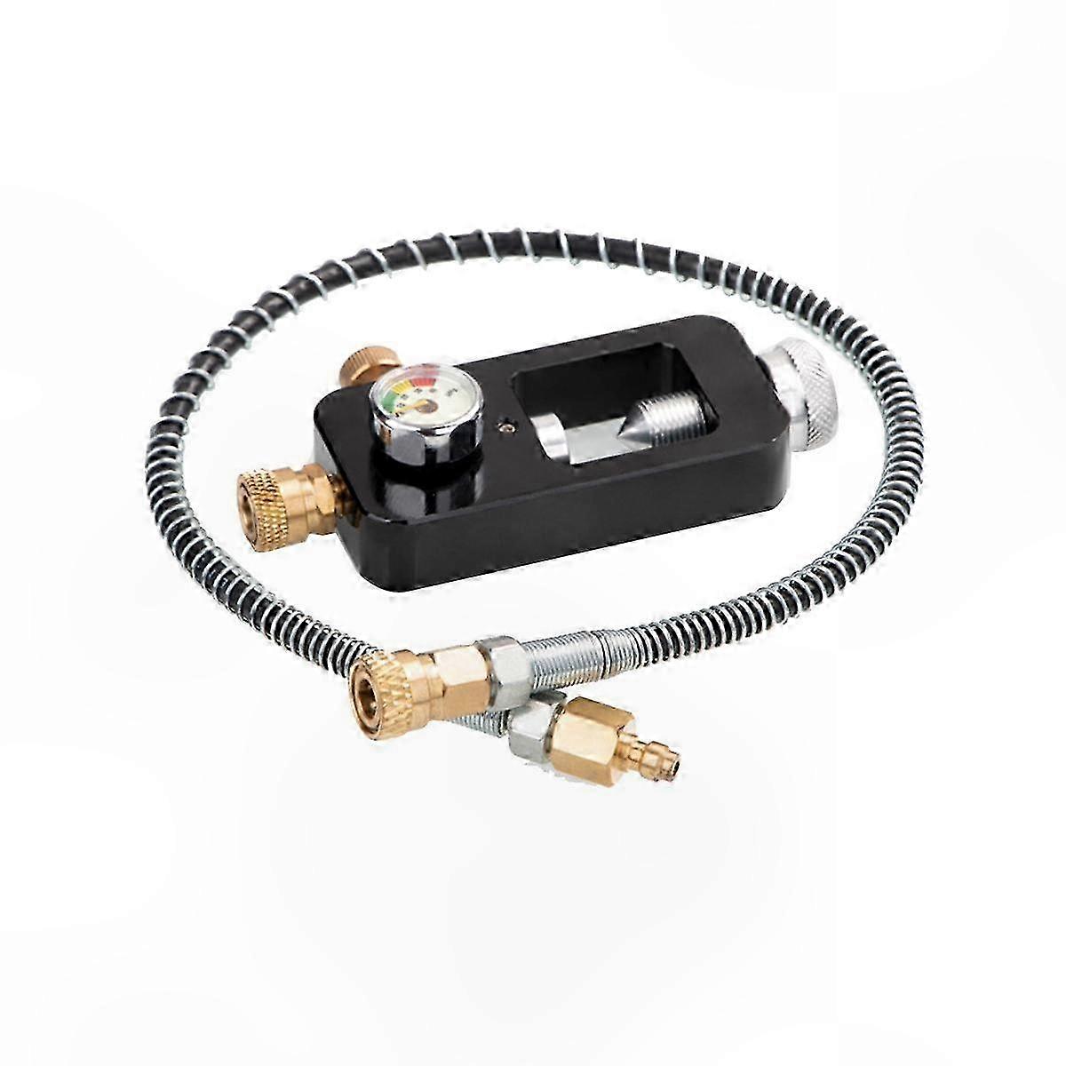 Diving Tank Refill Adapter for Oxygen Cylinders with Pressure Gauge