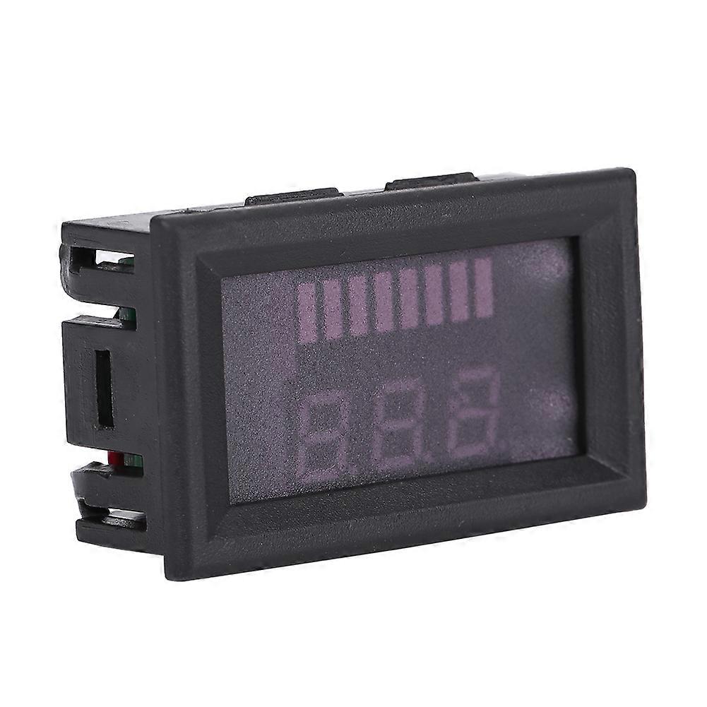 12V Lead Acid Battery Capacity Voltage Meter Dual LED Display Blue