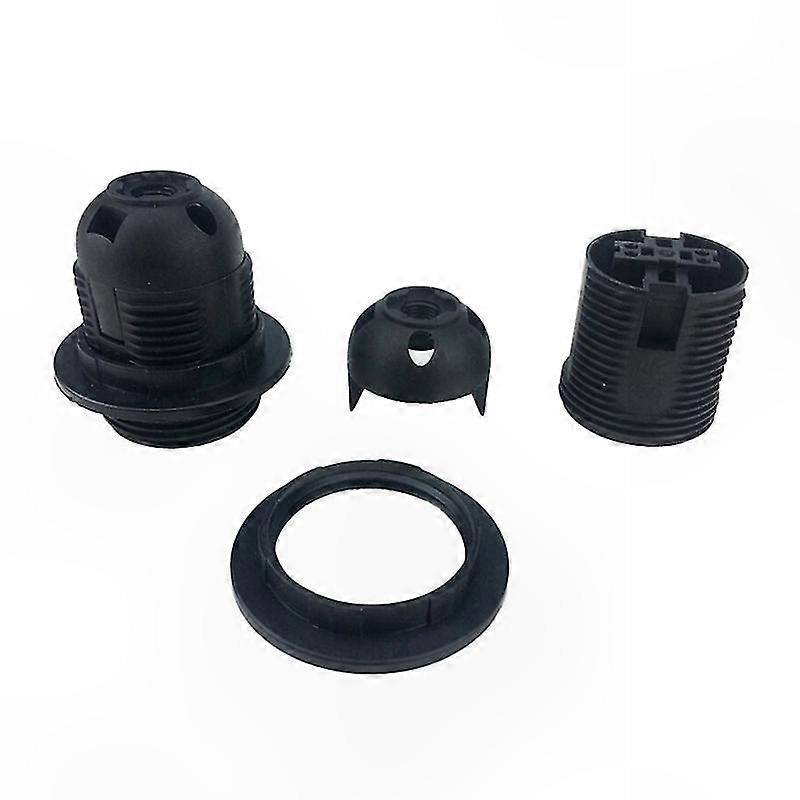 E27 Screw Lamp Holder with Pendant Socket and Lampshade Ring for Light Bulbs