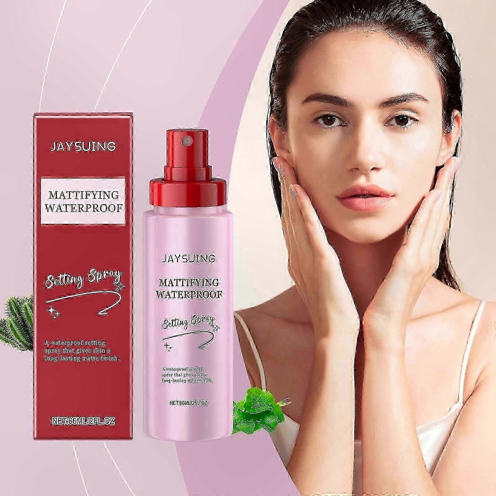 Matte Setting Spray for Long-Lasting Makeup, Oil-Control Formula, Lightweight Hydration, Waterproof and Sweatproof, Fresh Comfortable Feel