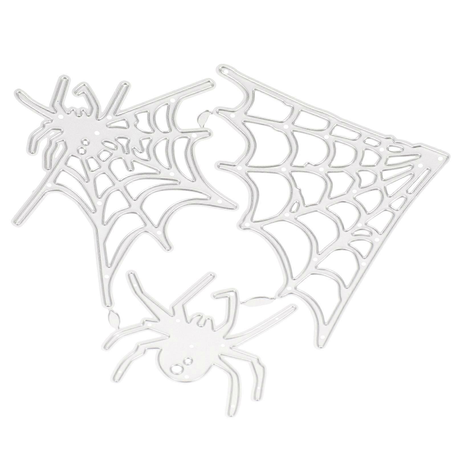Spider Web Cutting Die Silver for Crafting DIY Paper Craft Cutting Mold