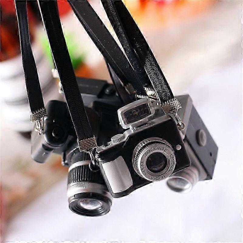 Camera Decoration 4-piece Set Mini Toy House Camera Decoration Mini Toy House Decoration DSLR Camera with Hanging Cord
