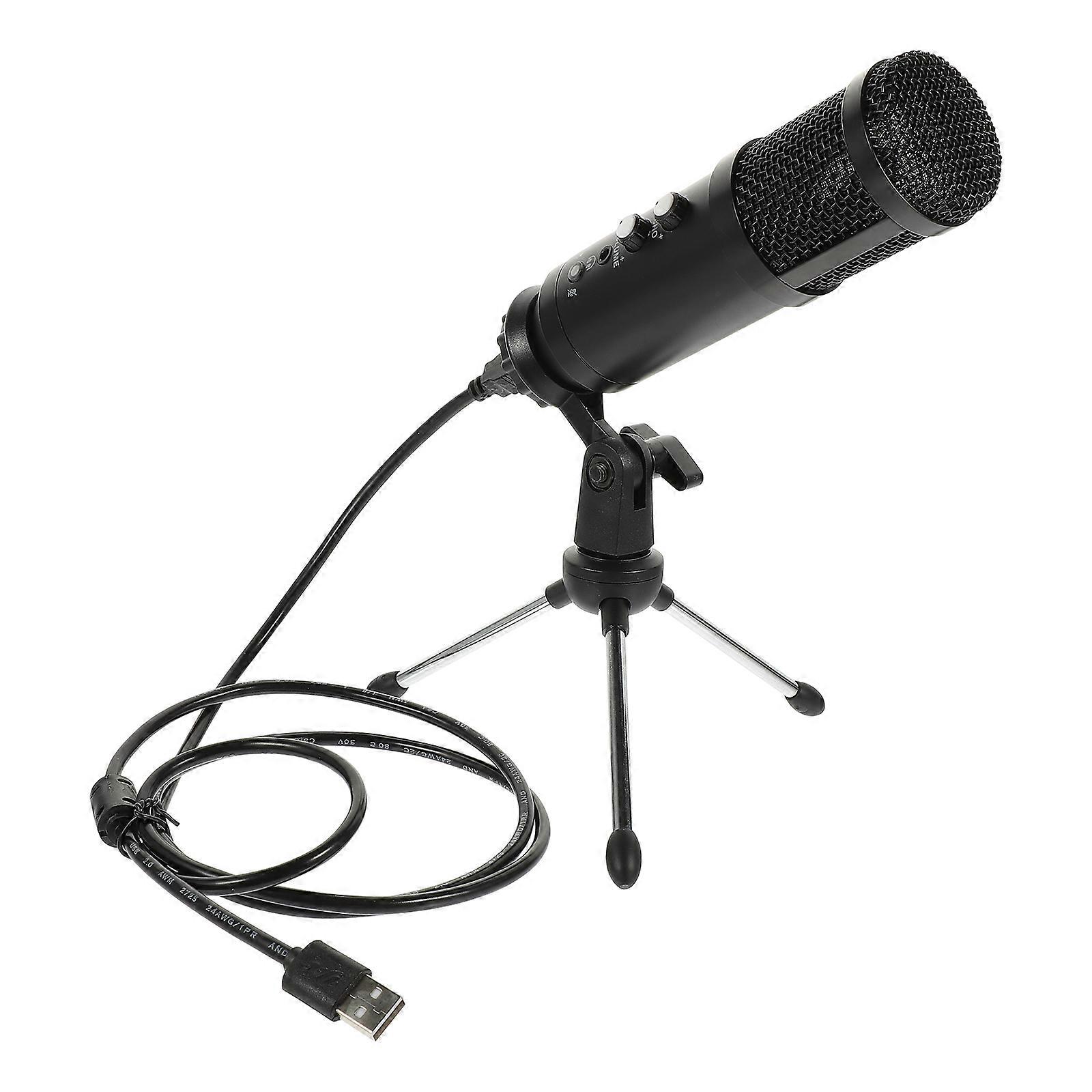 Adjustable USB Microphone Set for Studio Recording with Connecting Line