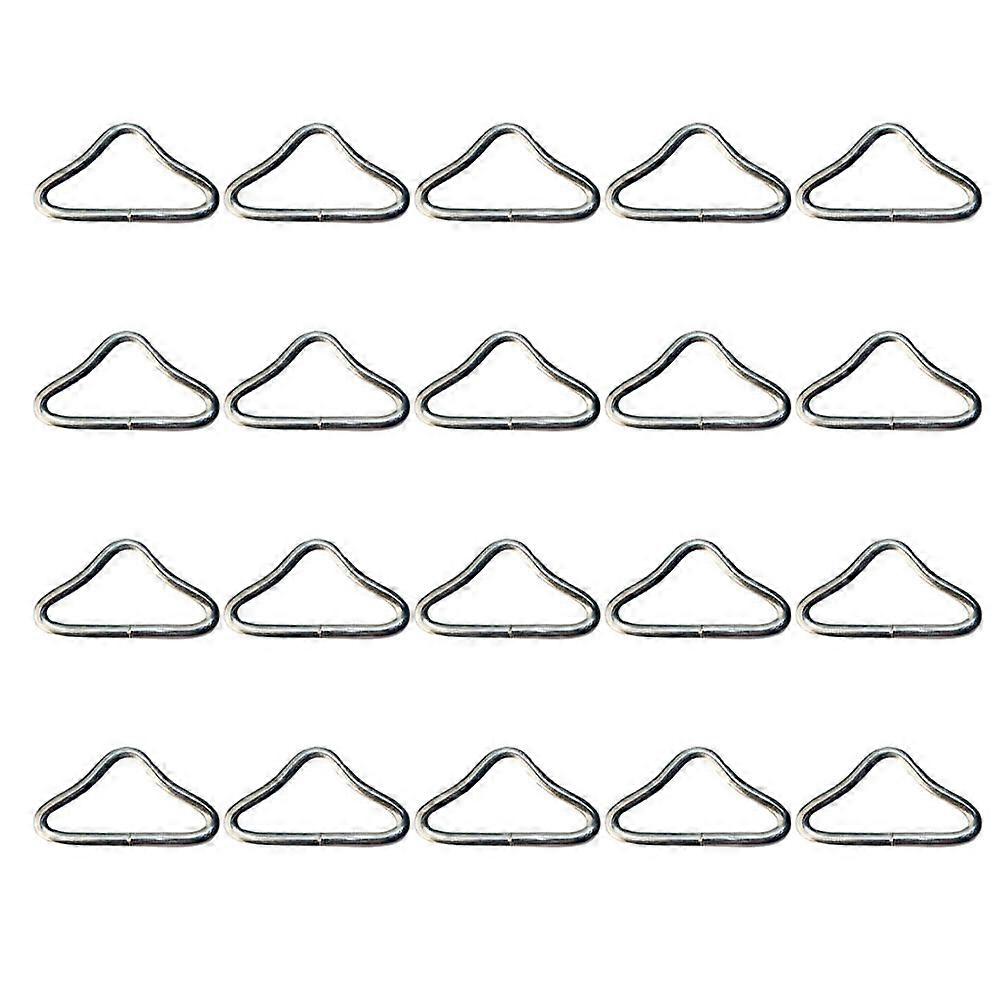 Trampoline Parts Iron Triangle Rings for Trampoline 22Pcs Metal Buckles