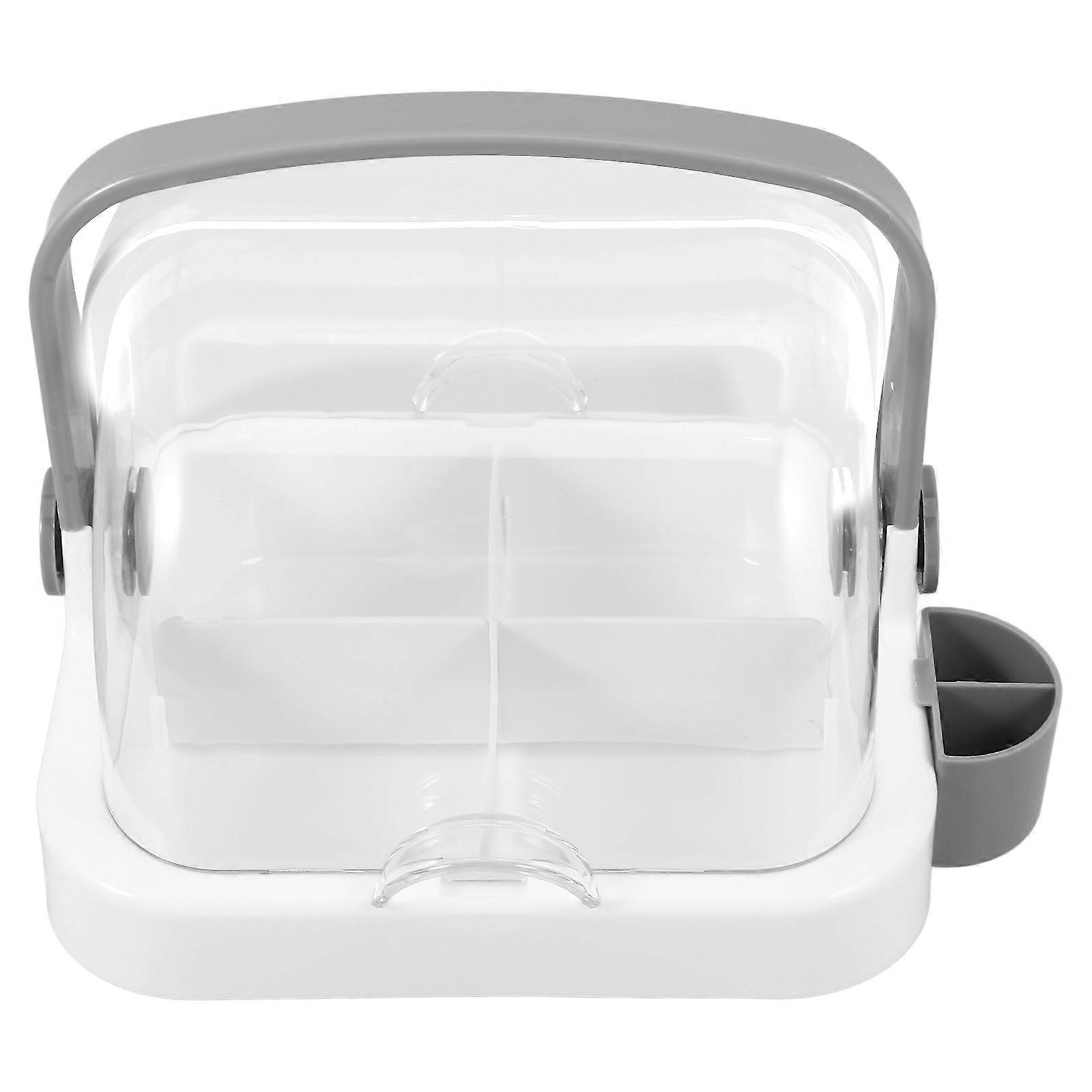 Dessert Display Box Durable Food Serving Plate for Storage 2Pcs