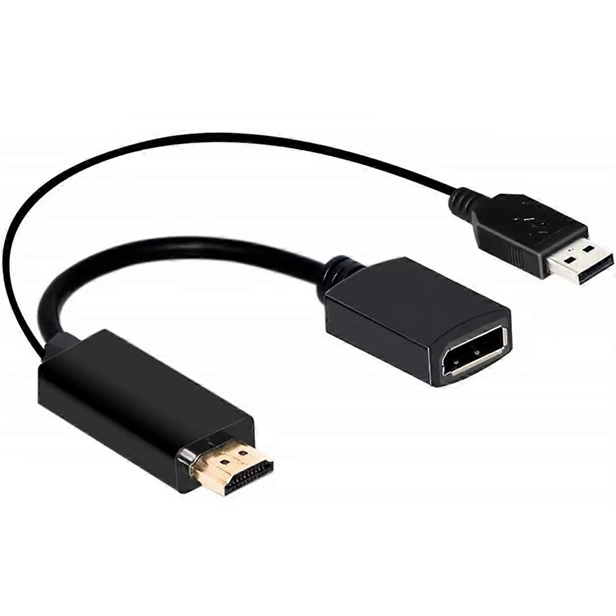 4K 60Hz -Compatible to Displayport Adapter Cable 1080P 120Hz