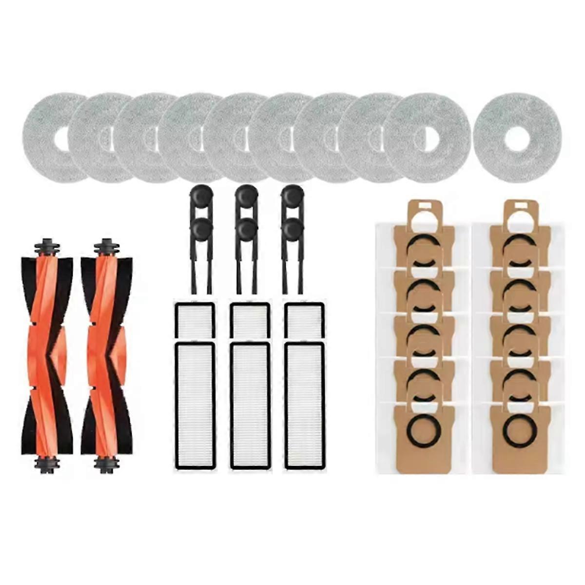 34PCS for M40S OV31CN Main Brush Side Brush HEPA Filter