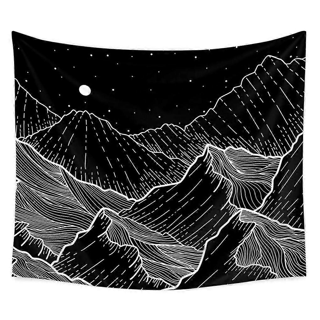 Mountains Hands Wave Pattern Beach Throw Tapestry Wall Hanging Rectangular Beach Towel Mat Wrap
