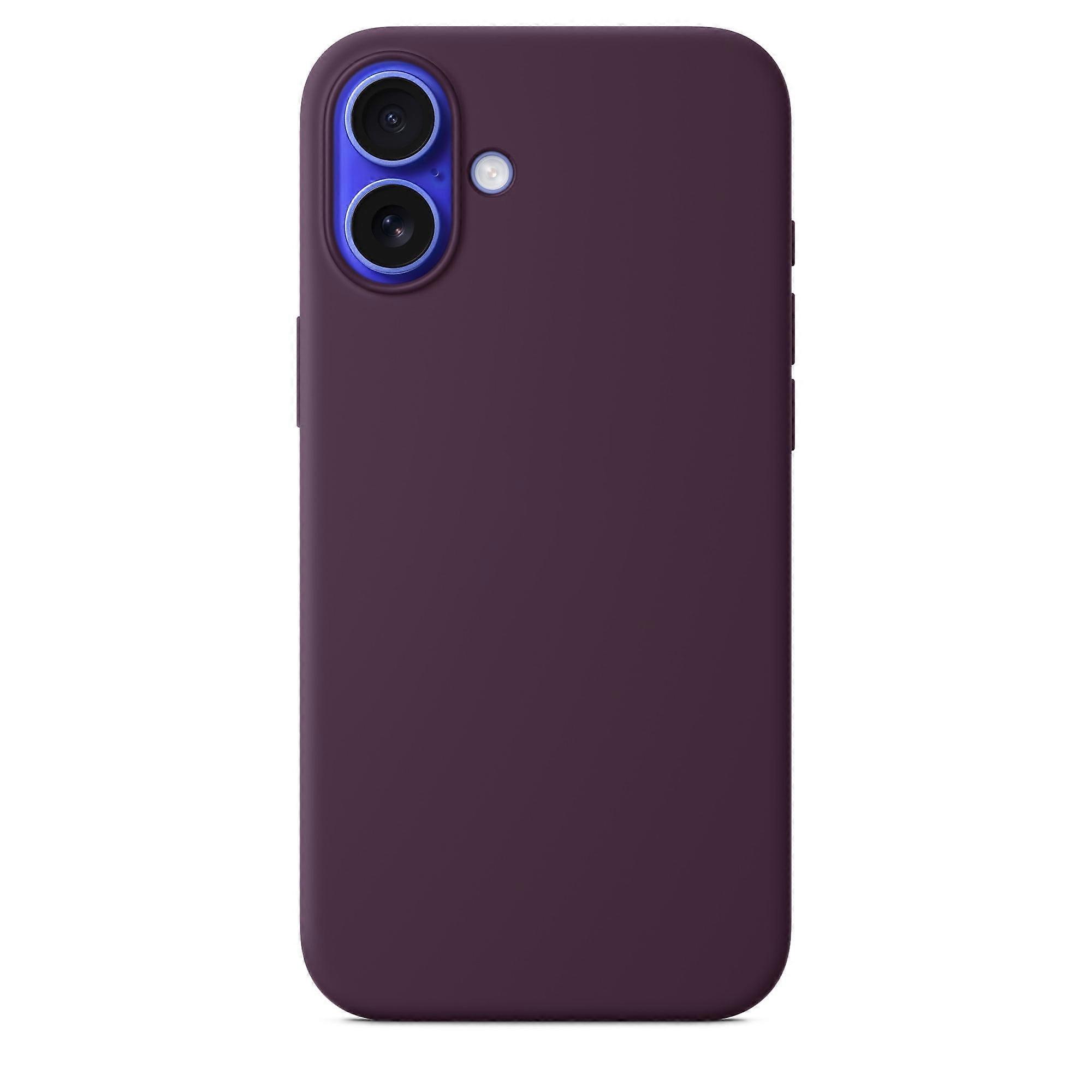 Compatible with iPhone 16 Plus Liquid Silicone Phone case with MagSafe Soft solid color 6.7"in