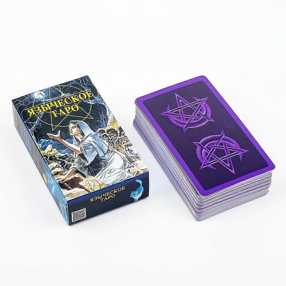 Pagan Tarot ������������������ �������� 78Pcs Russian Visions Tarot Deck Divination Fate Tarot Oracle Cards Party Entertainment Board Game