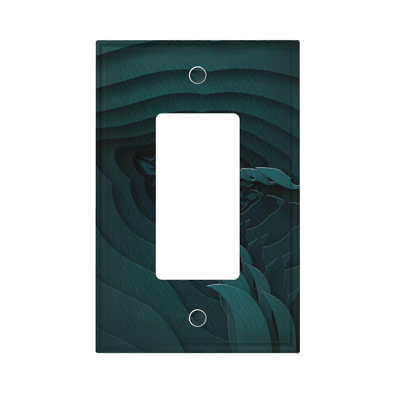 Jaguars锛?锛?Switching Lights Single Leather Roman Frame Switch Panel Wall Panel Single Double/Pull Light Switch