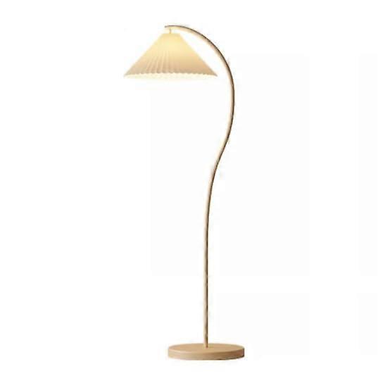 Floor Light French Retro Floor Lamp With Pleated Fabric Shade For Living Room Bedside Reading Light Atmosphere