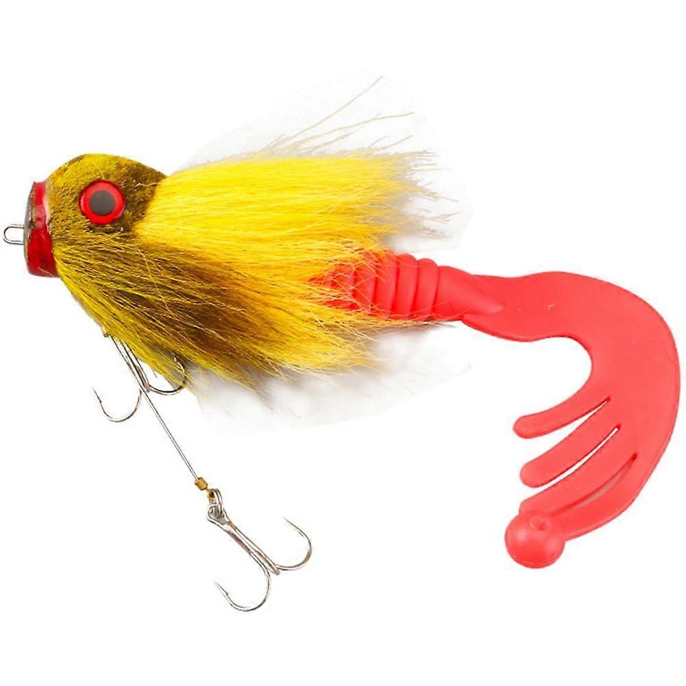 Mouse Swimbait HandTied Bucktail Mouse Lure Soft Fly Fishing Lure Double Hooks