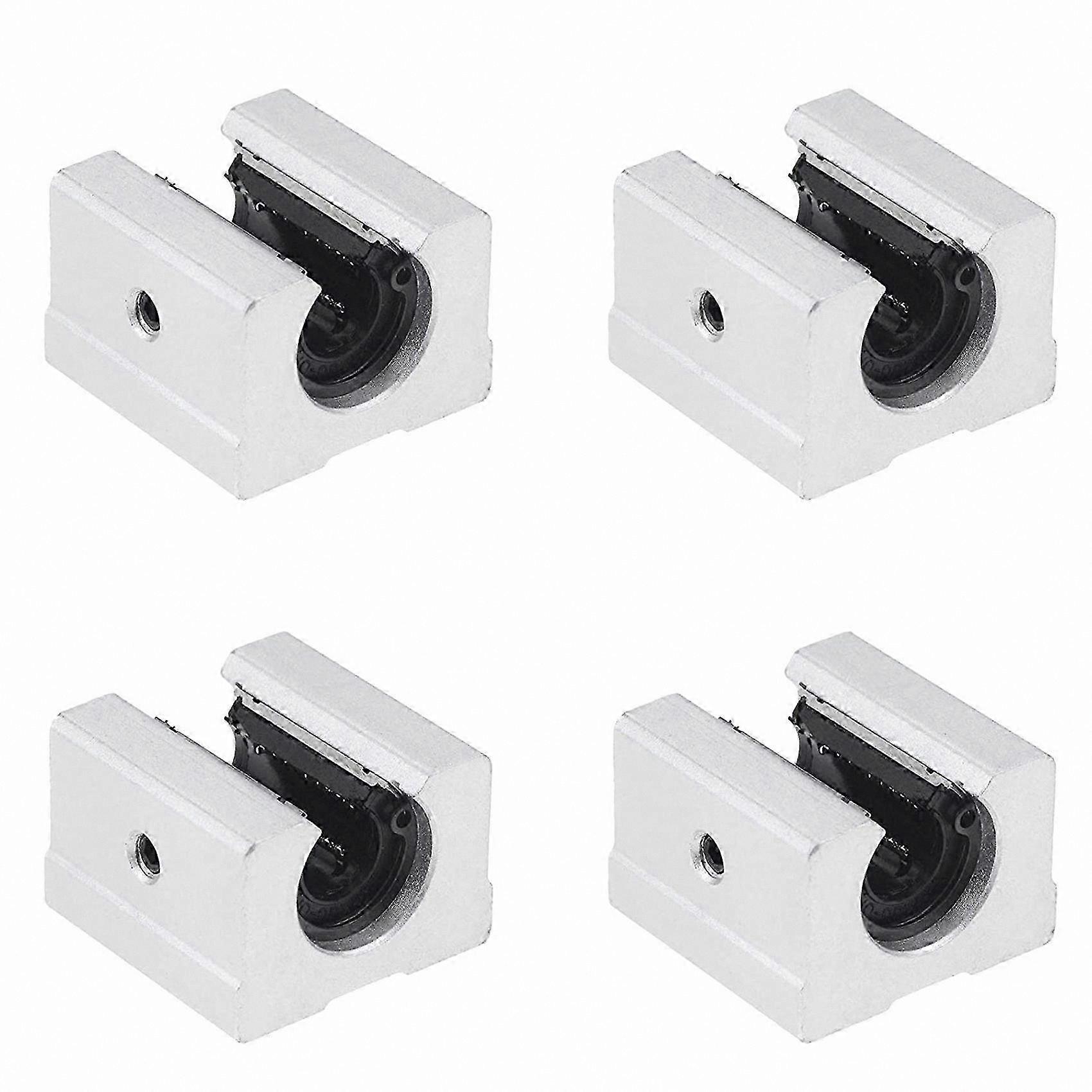 4-Pack Linear Ball Bearing Slide Blocks for SBR16 Rail System
