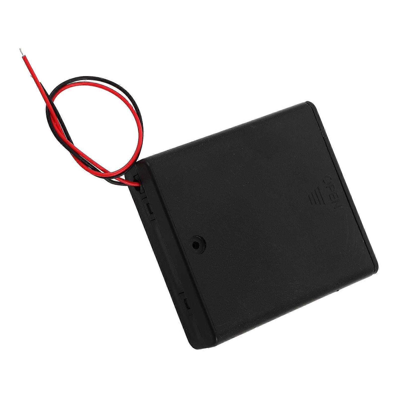 6V Battery Holder 3Pcs Plastic Battery Holder with Leads for DIY Projects