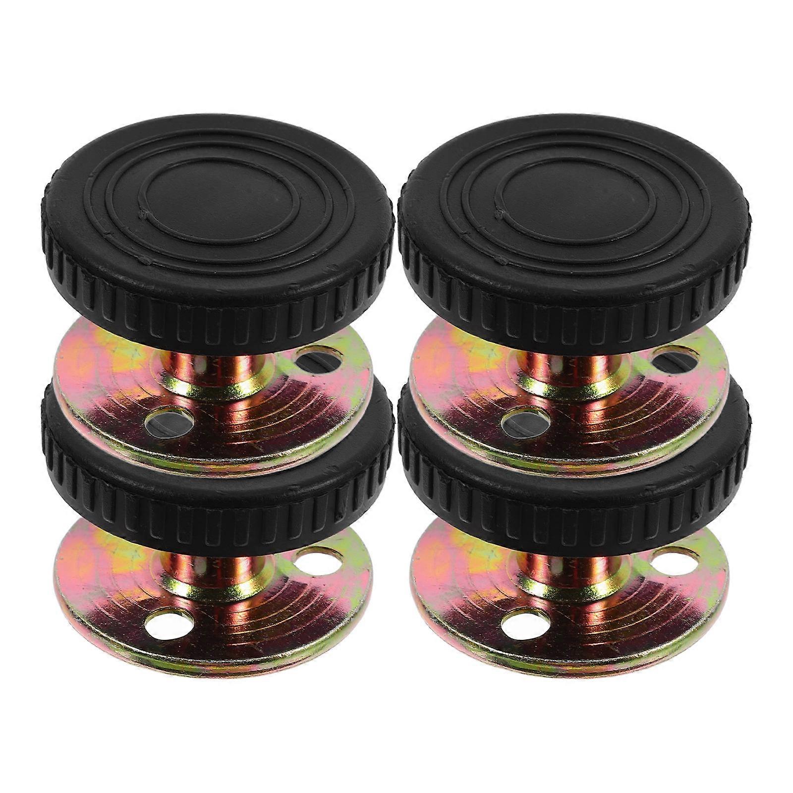 Metal Bedside Fixator for Adjustable Wall Stabilizer 12Pcs Black Anti-Slip Tool
