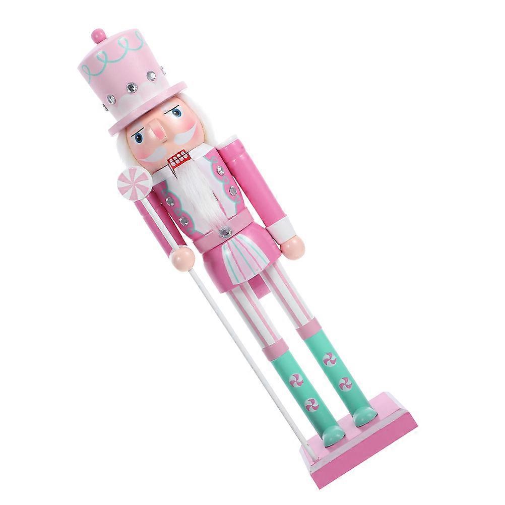 Christmas Nutcracker Wood Nutcracker Craft for Decoration 5Pcs