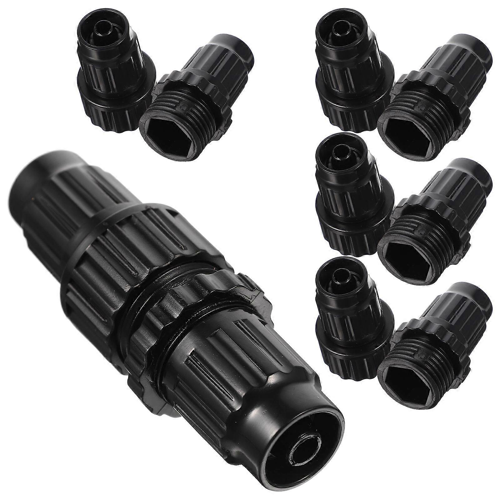 Connector For Garden Hose 20 Sets Easy Connect Fittings For Gardeners Secure Sealing Functionality Black