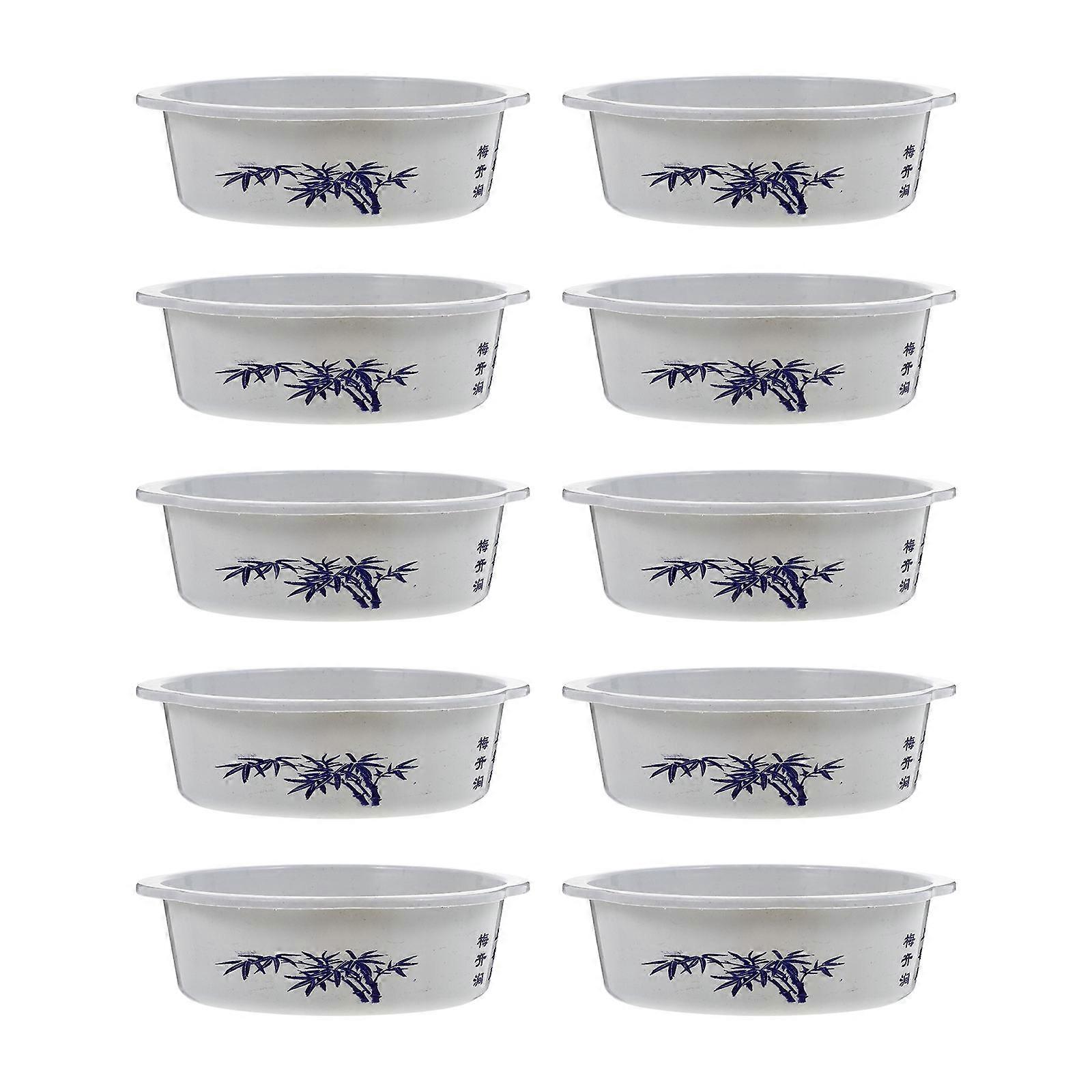 Garden Flower Pot Plastic Hydroponic Pot for Storage 20Pcs