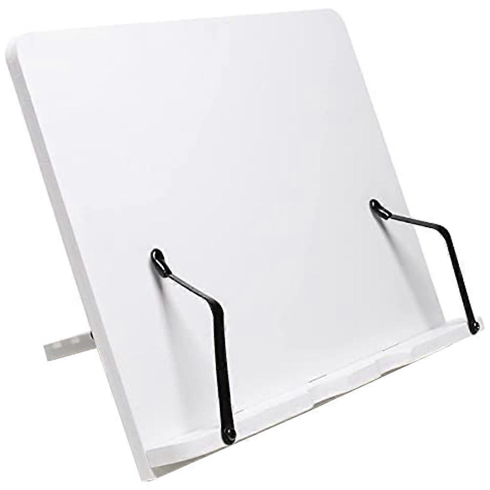 Book Display Stand Wood Holder for Reading Use 5Pcs Adjustable White