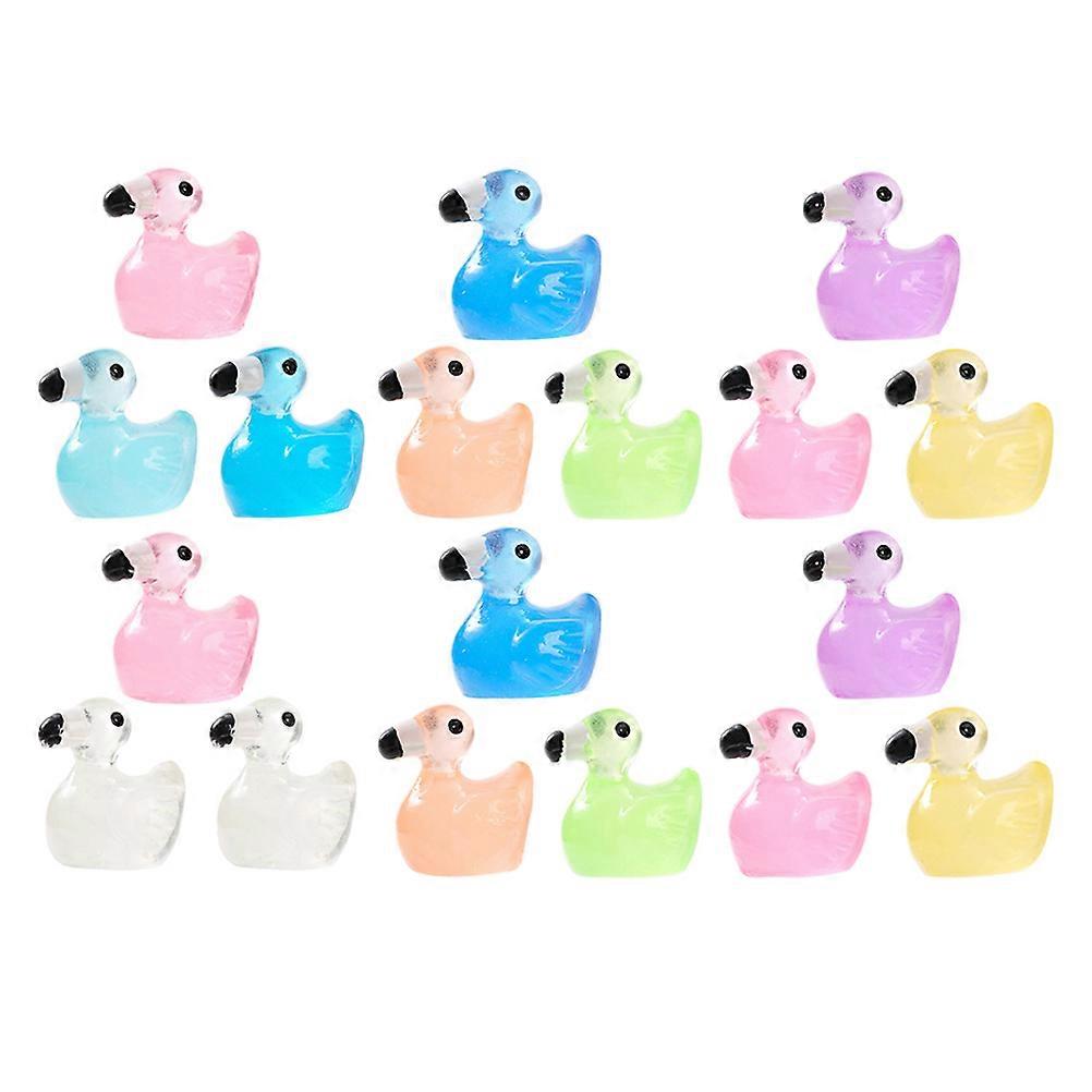 Flamingo Decor for Decorating 80Pcs Mini Resin Flamingo Ornamental Figurines