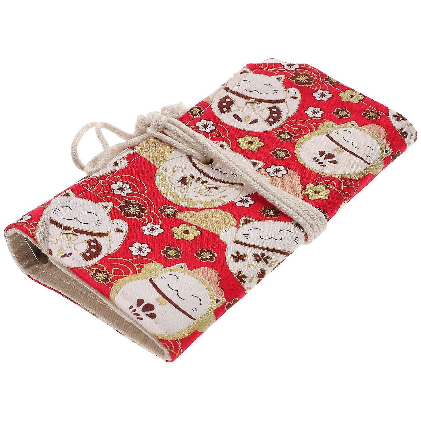 Binder Notebook Shell for Writing 3Pcs Red Cloth Scrapbook Notebook Cover