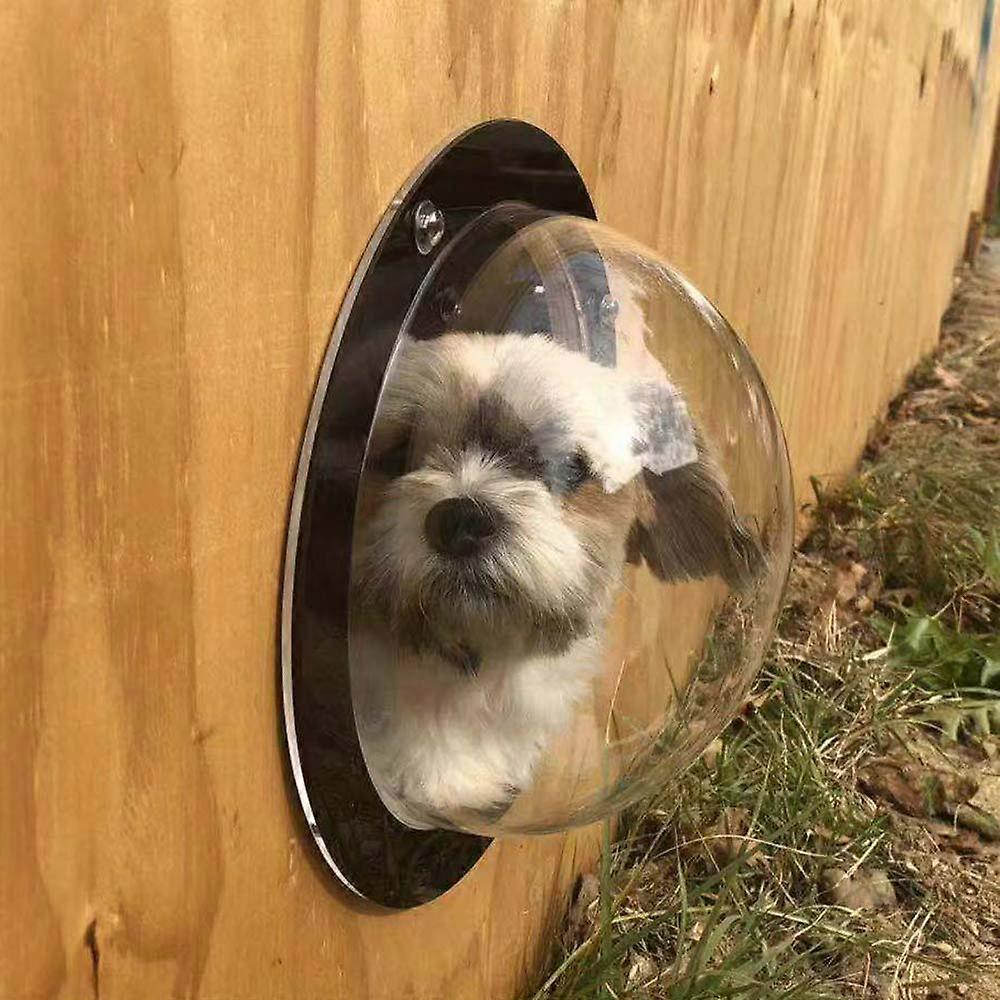 Dog Fence Window Clear View Dome Pet Peek Window XL Size For Dogs Cats Horses And Children