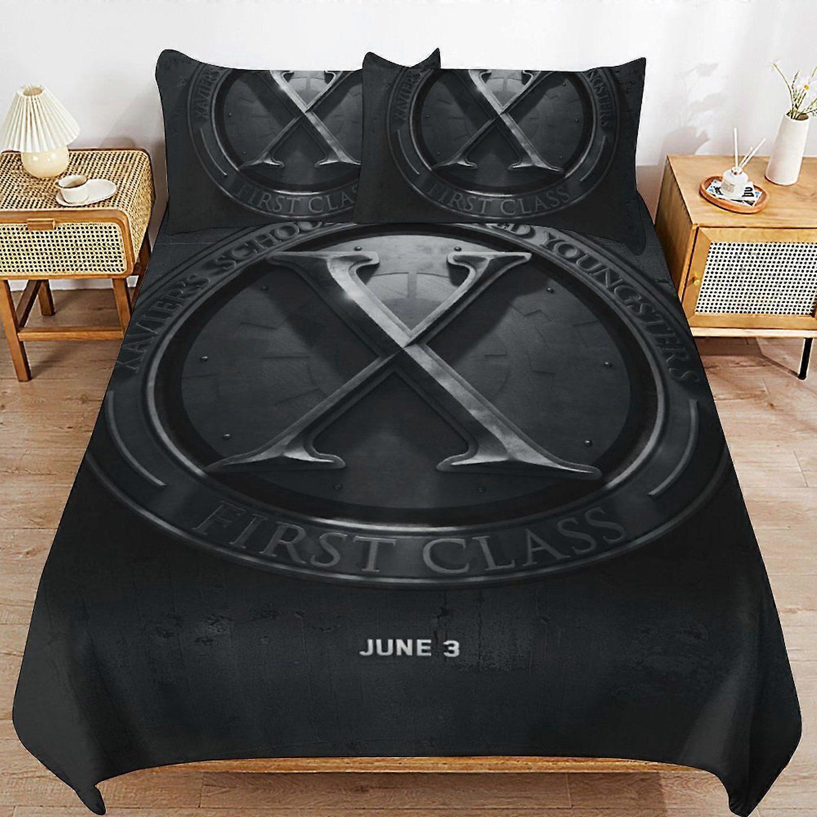 e237 X-Men Durable Easy Care Smooth Finish Bedding Solution Soft Zipper Closure Duvet Cover Sets Choice d237