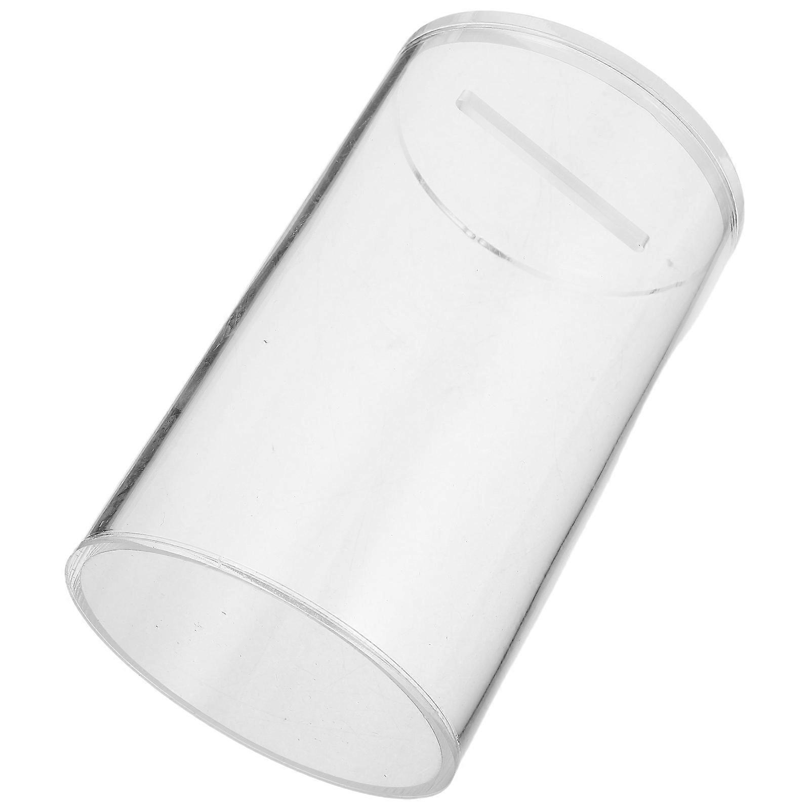 Transparent Bartender Tip Jar for Money Storage 2Pcs Acrylic Donation Box