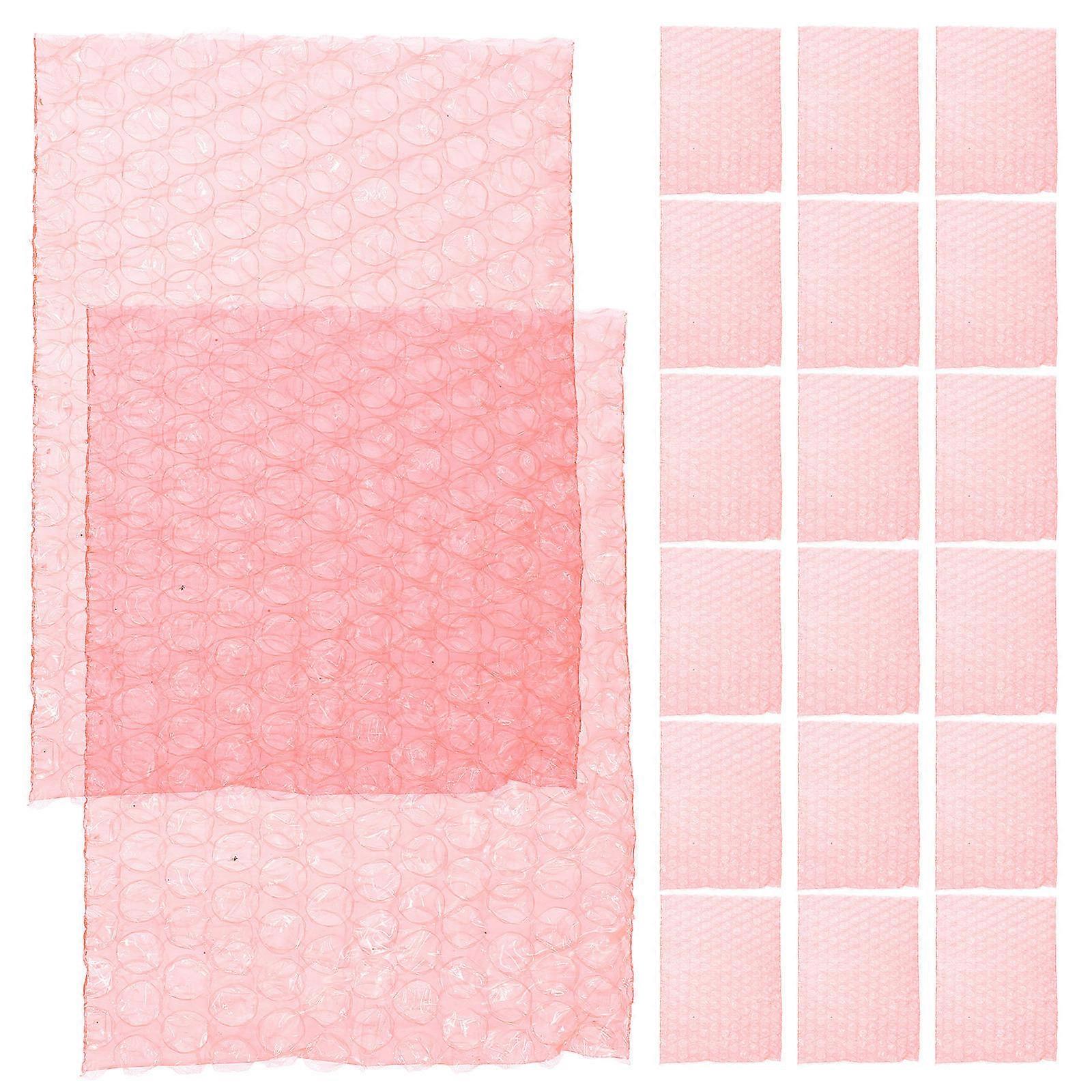 Bubble Pouch Red Pe Shockproof Packaging Pouches for Storage 500Pcs