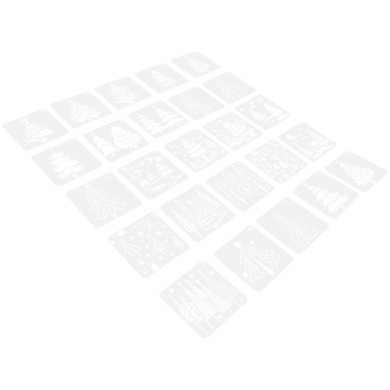 Christmas Pattern Stencils Xmas Spray Stencil for Decorative Use 75Pcs