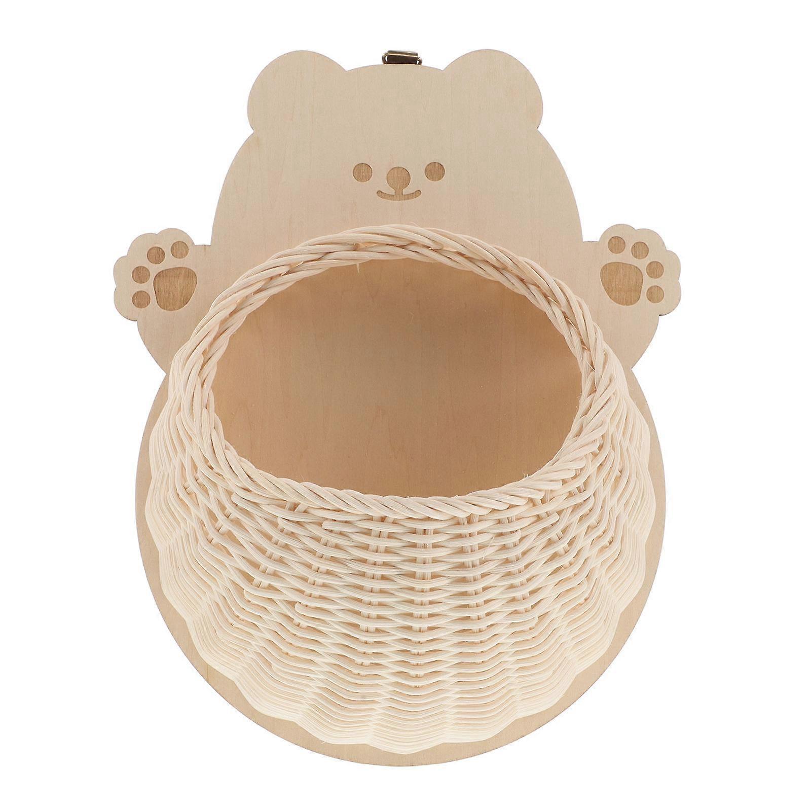 Decorative Hanging Basket Handwoven Wall Mounted Basket for Kitchen 4Pcs