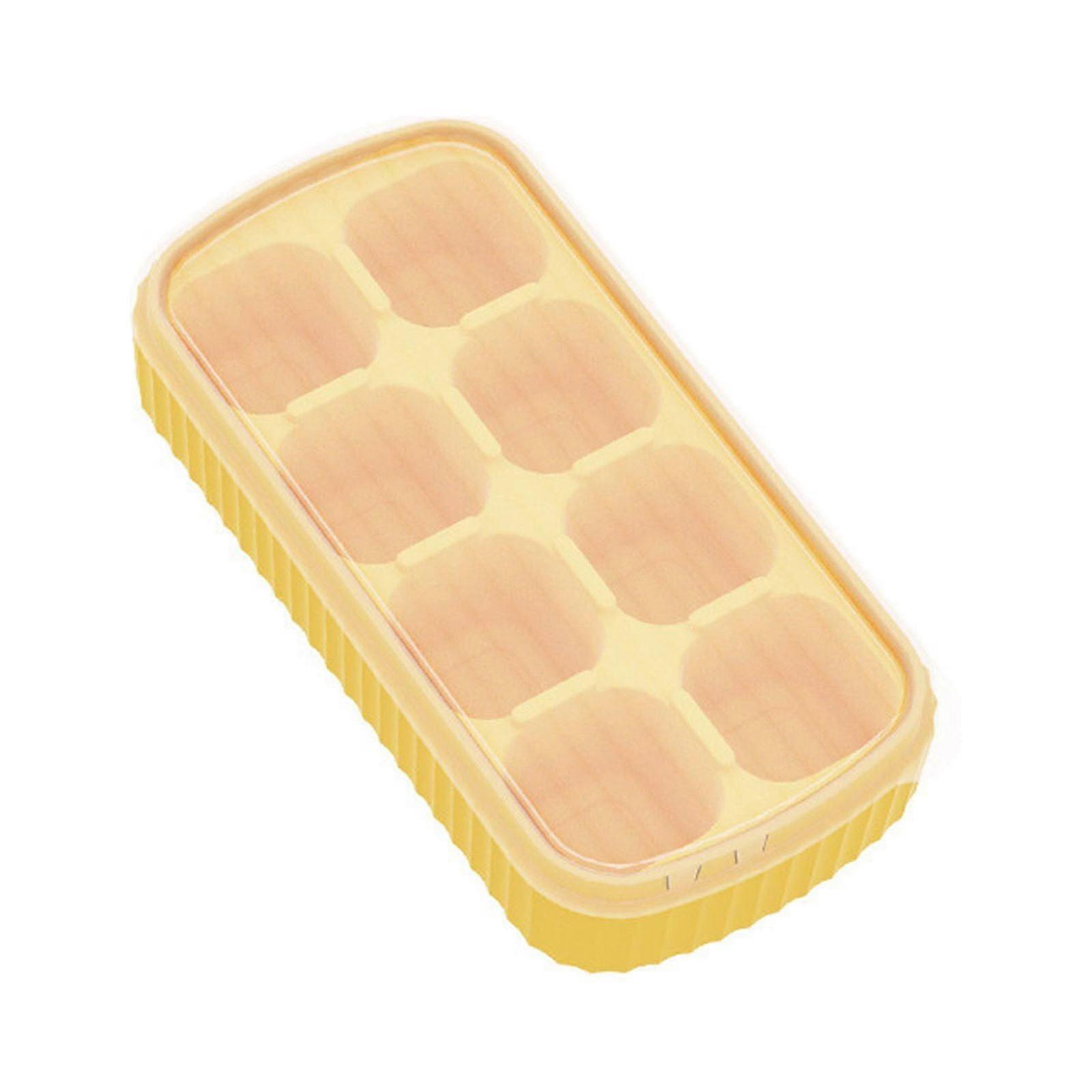 Ganenn Ice Molds With Cover Household Ice Grinding Tool Ice Box Food Grade Ice Maker Ice Molds, 1PC