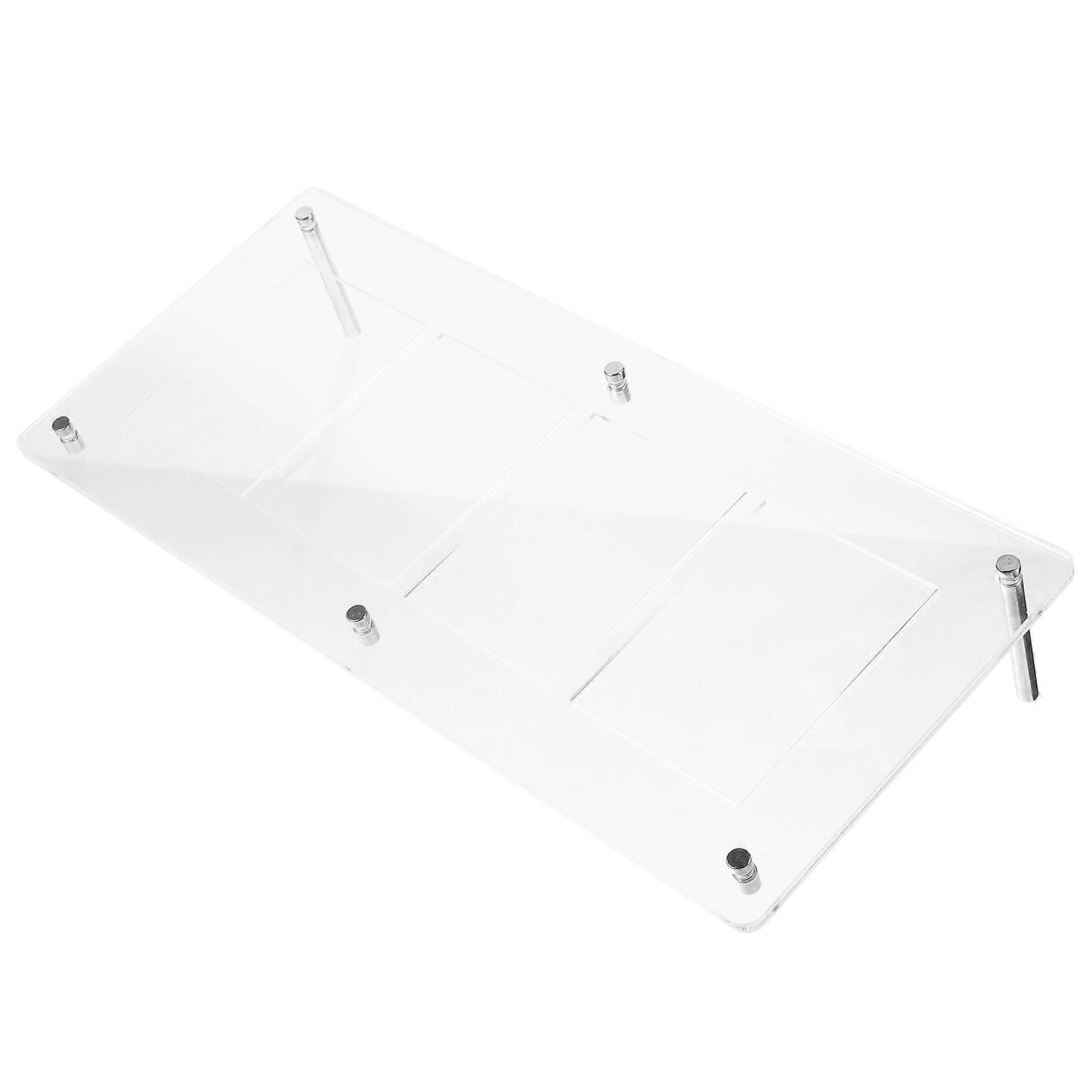 Card Display Rack Acrylic Frame Holder for Display 3Pcs Clear Stand Organizer