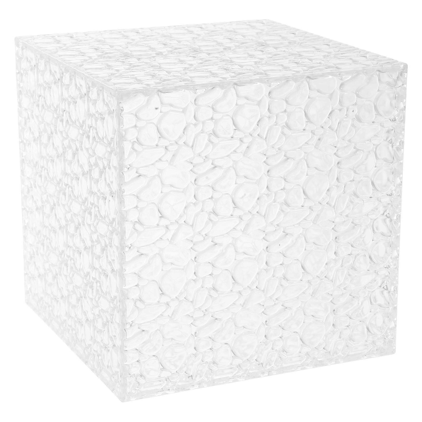 Acrylic Money Box With Pattern Serving As A Decorative Box For Home And Office 4.7X4.7X4.7IN 1Pack
