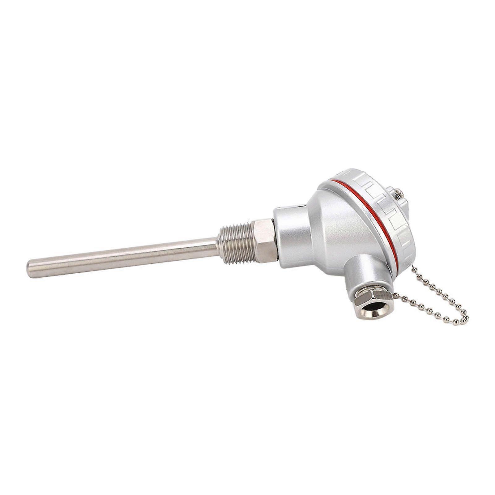 PT100 Temperature Sensor Probe 10 X 100mm PT1/2in Thread 3W Thread Thermocouple Terminal Head