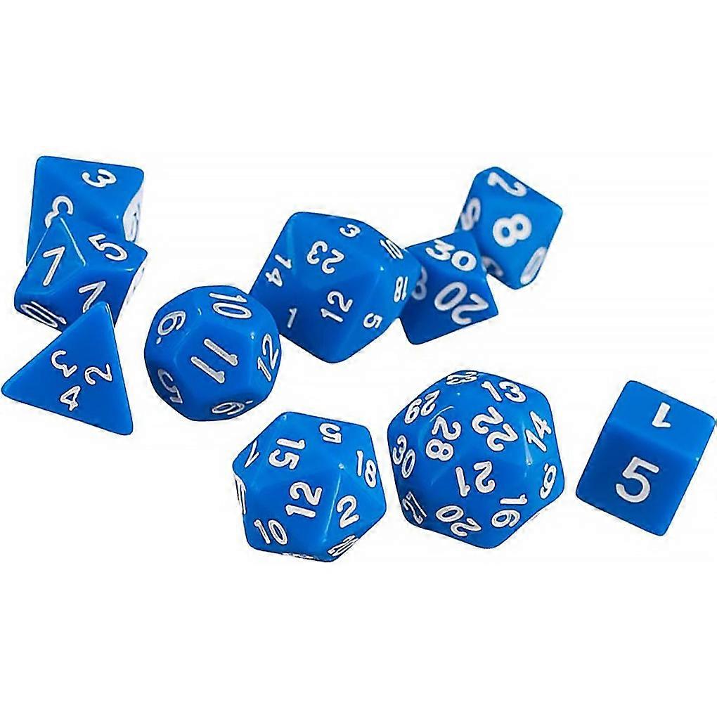 10pcs 4 to 30 Faces Cubes TRPG Board Game Multi-sided Acrylic Rolling Cubes Game Accessories