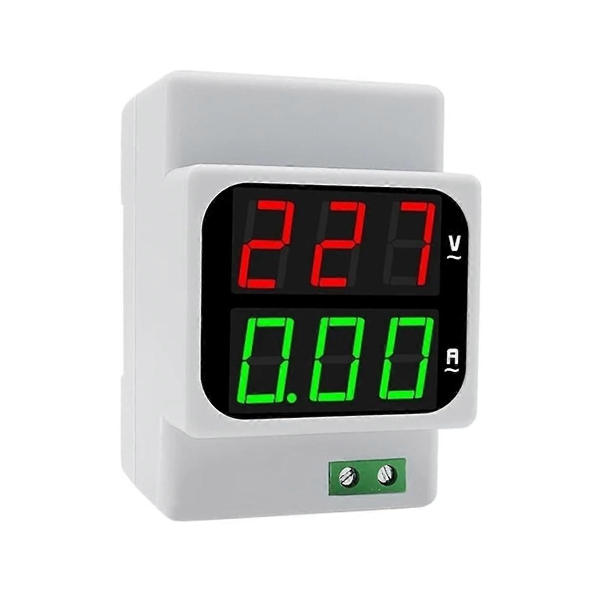 Digital Dual Display Voltage Ampere Meter AC1-120A 50-500V LED