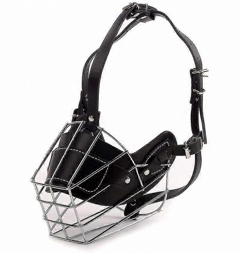 Durable Leather Dog Muzzle for Large Breeds with Comfortable Fit and Enhanced Safety Features